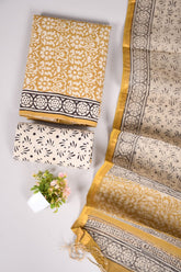 Premium Sanganeri Printed Cotton Suit With Kota Doria Duppta(BFCOTKD07)